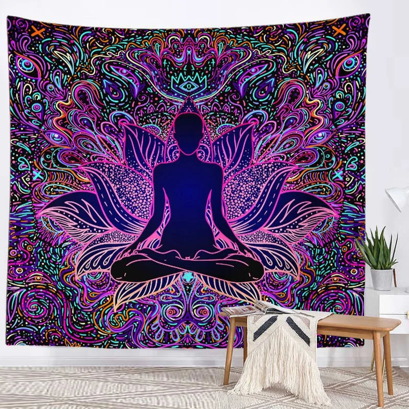 Seven Chakra Mandala Tapestry