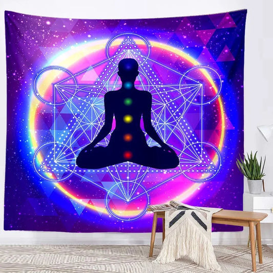 Seven Chakra Mandala Tapestry