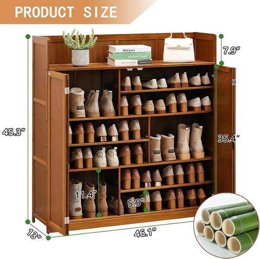 8-Tier Large Capacity Shoe Storage Cabinet