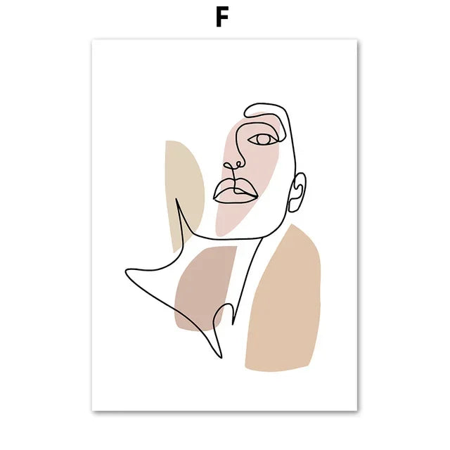Modern Unframed Three-Panel Canvas Print