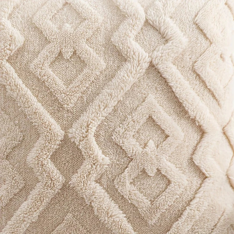 Textured Snowflake Velvet Jacquard Accent Pillow