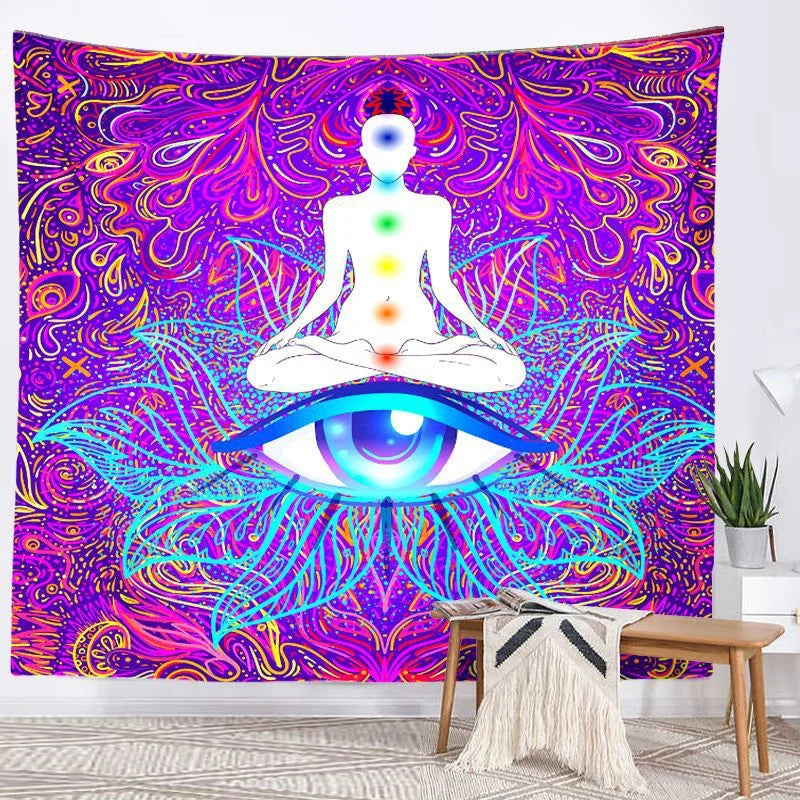 Seven Chakra Mandala Tapestry