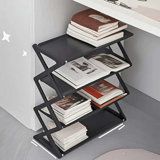 4-Layer Stackable Shoe Rack for Entryway (9-12 Pair Capacity)