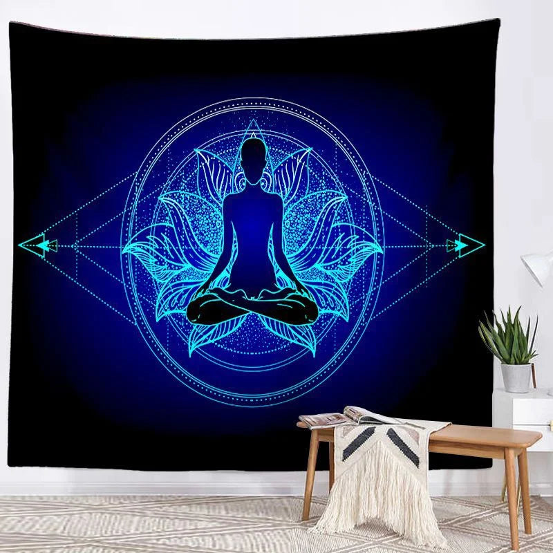 Seven Chakra Mandala Tapestry