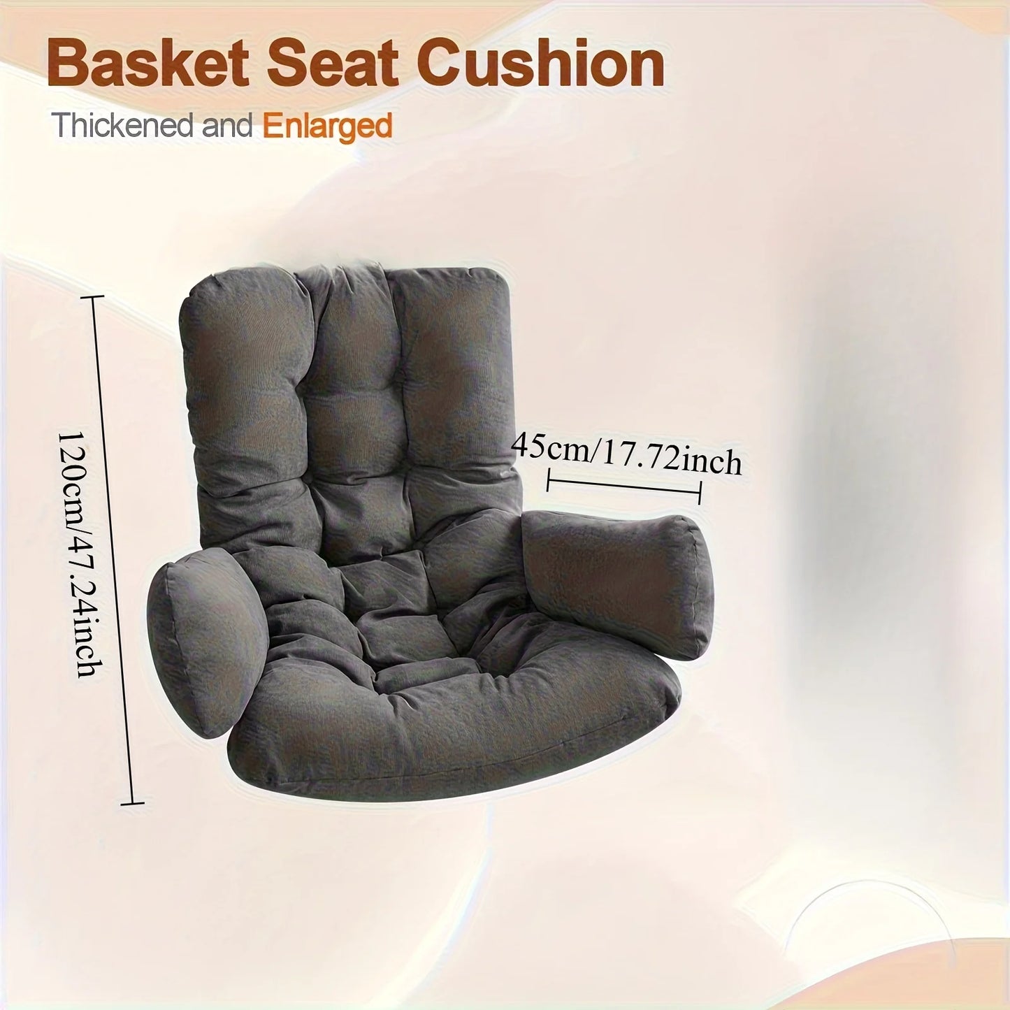 Hanging Basket Chair Back Cushion