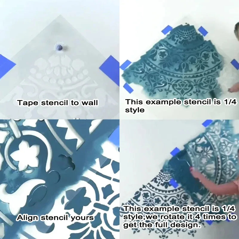 Reusable Stencil for Unique Wall Decor for Painting