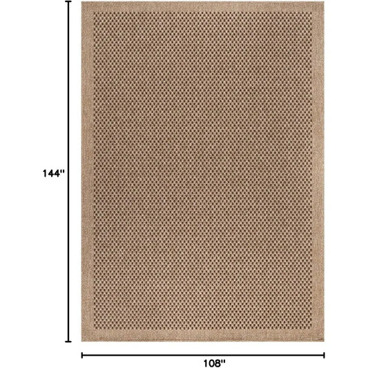 Durable Polypropylene Flat Woven Rug for Patio and Kitchen