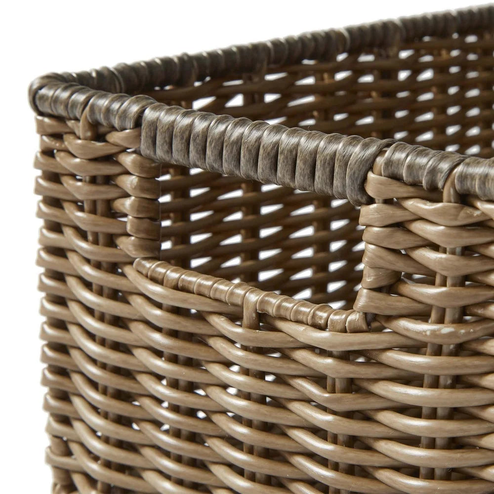 2-Piece Woven Storage Basket Set for Home Organization