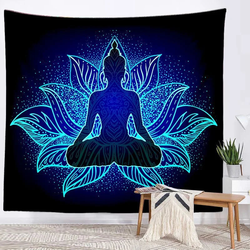 Seven Chakra Mandala Tapestry