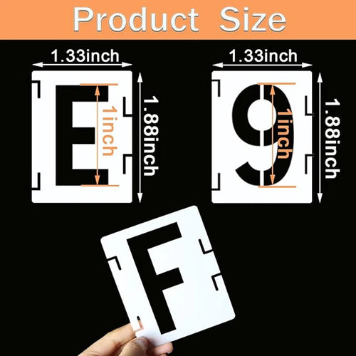 Reusable Alphabet Stencil Set – 42-Piece Interlocking Kit for DIY Projects