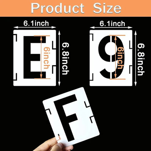 Reusable Alphabet Stencil Set – 42-Piece Interlocking Kit for DIY Projects