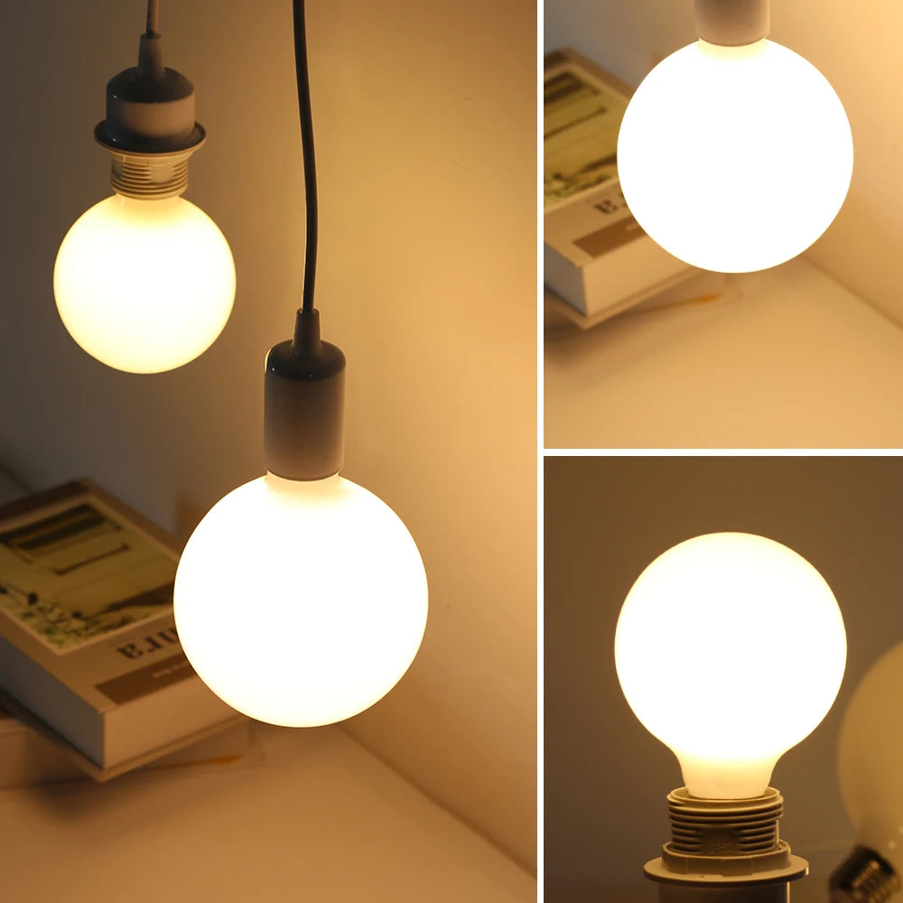 Modern Frosted LED Globe Bulbs – Energy-Efficient Soft Glow