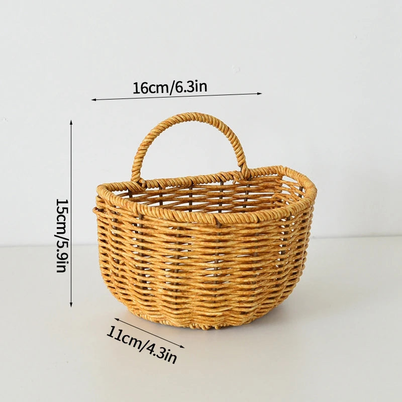 Decorative Wall-Hanging Kitchen Basket