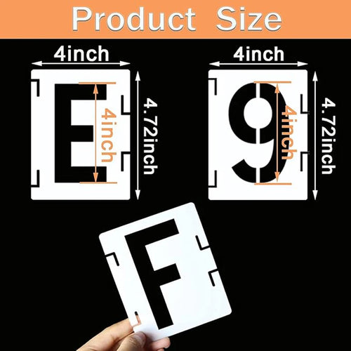 Reusable Alphabet Stencil Set – 42-Piece Interlocking Kit for DIY Projects