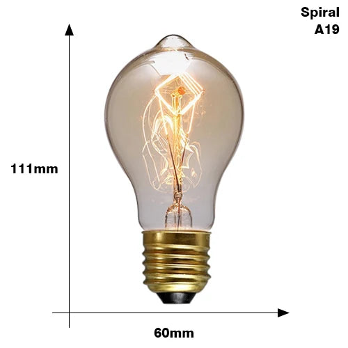 Classic E27 LED Globe Bulb - Vintage Style Warm White Bulb - 10,000-Hour Life Edison Bulb