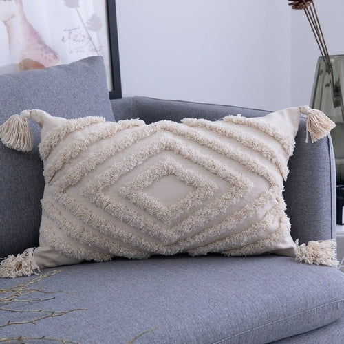 Handmade Tassel Cushion Cover