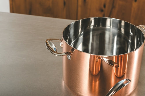 Tri-Ply Copper & Stainless Steel Cookware Set – Professional Grade, Timeless Design