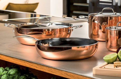 Tri-Ply Copper Core Cookware Set – Timeless Elegance Meets Professional Performance