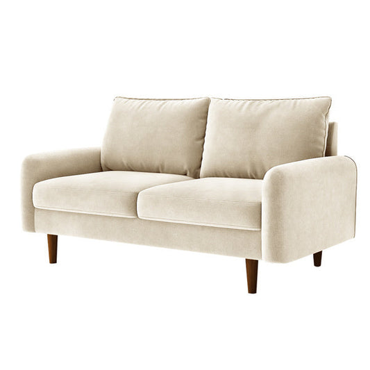 LuneluX Home – 56.3" Velvet Round Arm Apartment Sofa