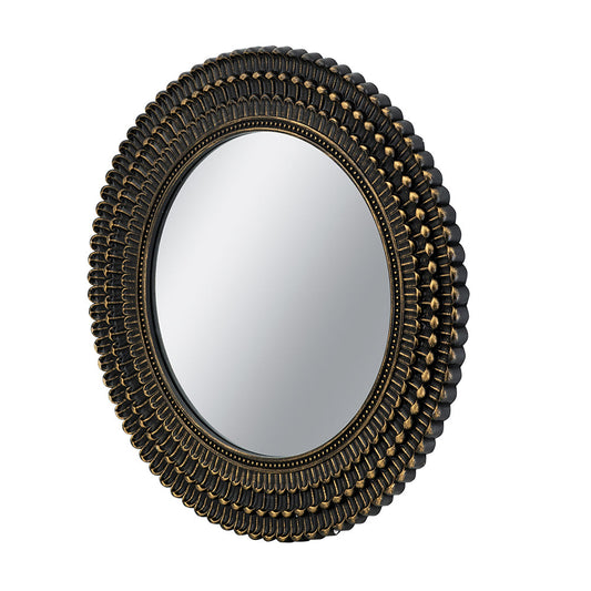 Round Decorative Mirror for Entryway and Living Room