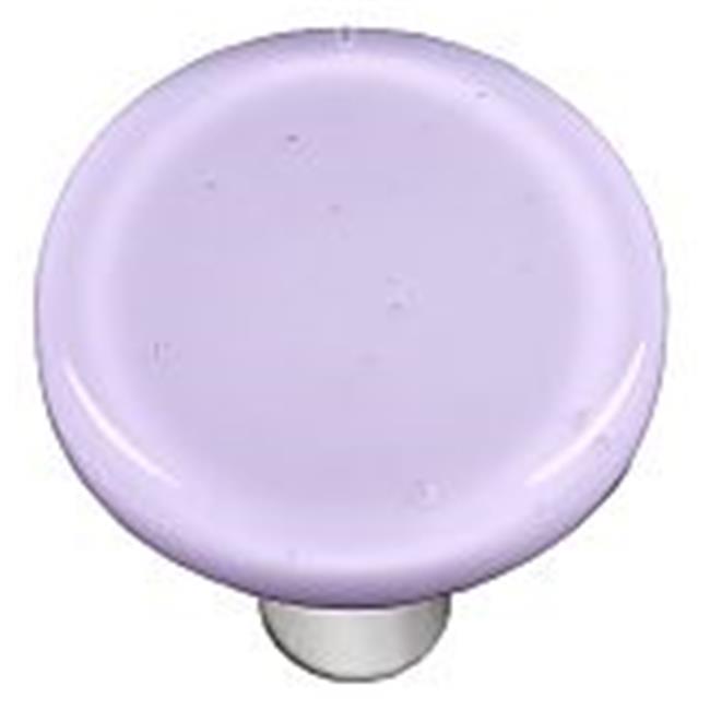 Neo-Lavender Round Glass Cabinet Knob