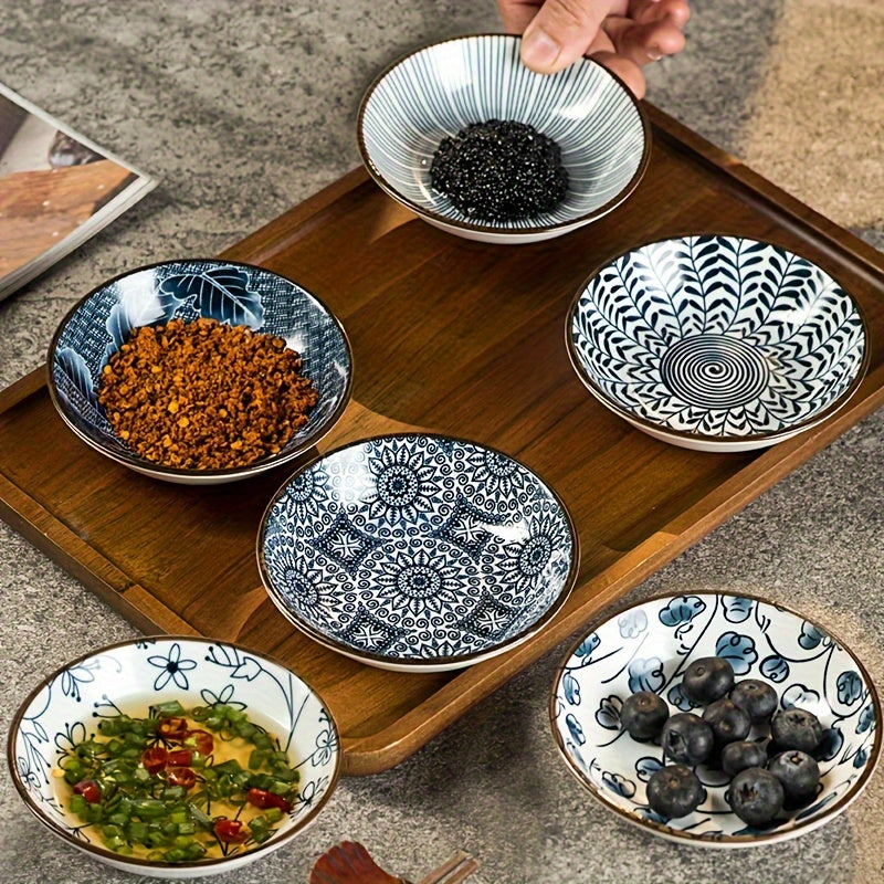 6-Piece Ceramic Snack Plates