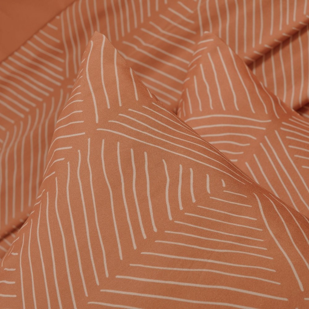 Recycled Microfiber Bed Sheet Set | Modern Diamond Pattern