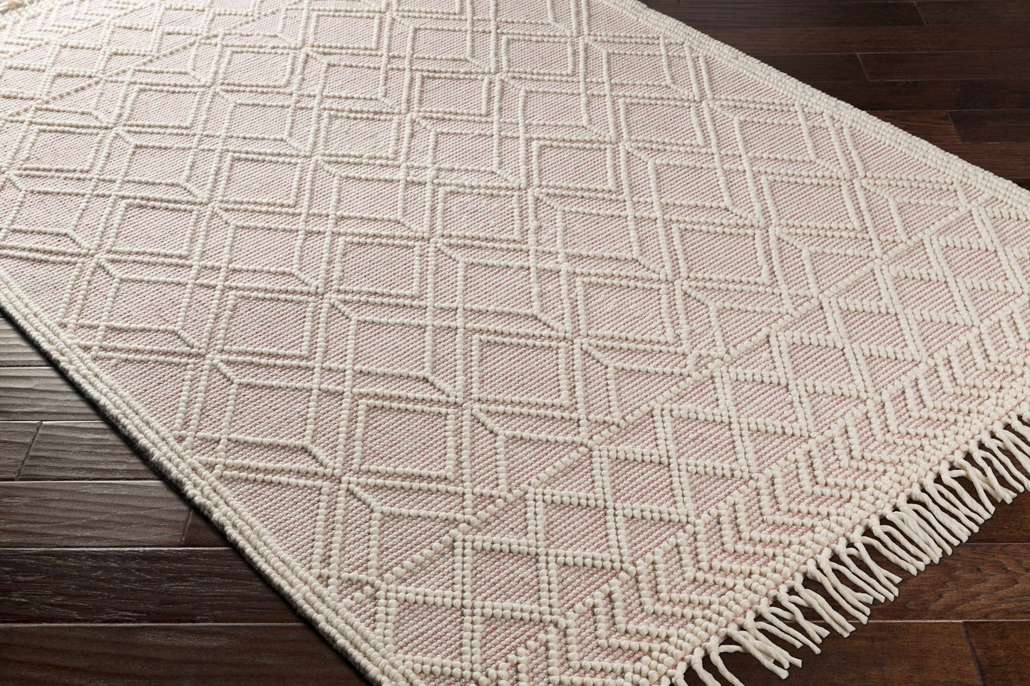 Moroccan Boho Farmhouse Area Rug with Tassels | Arnside Collection