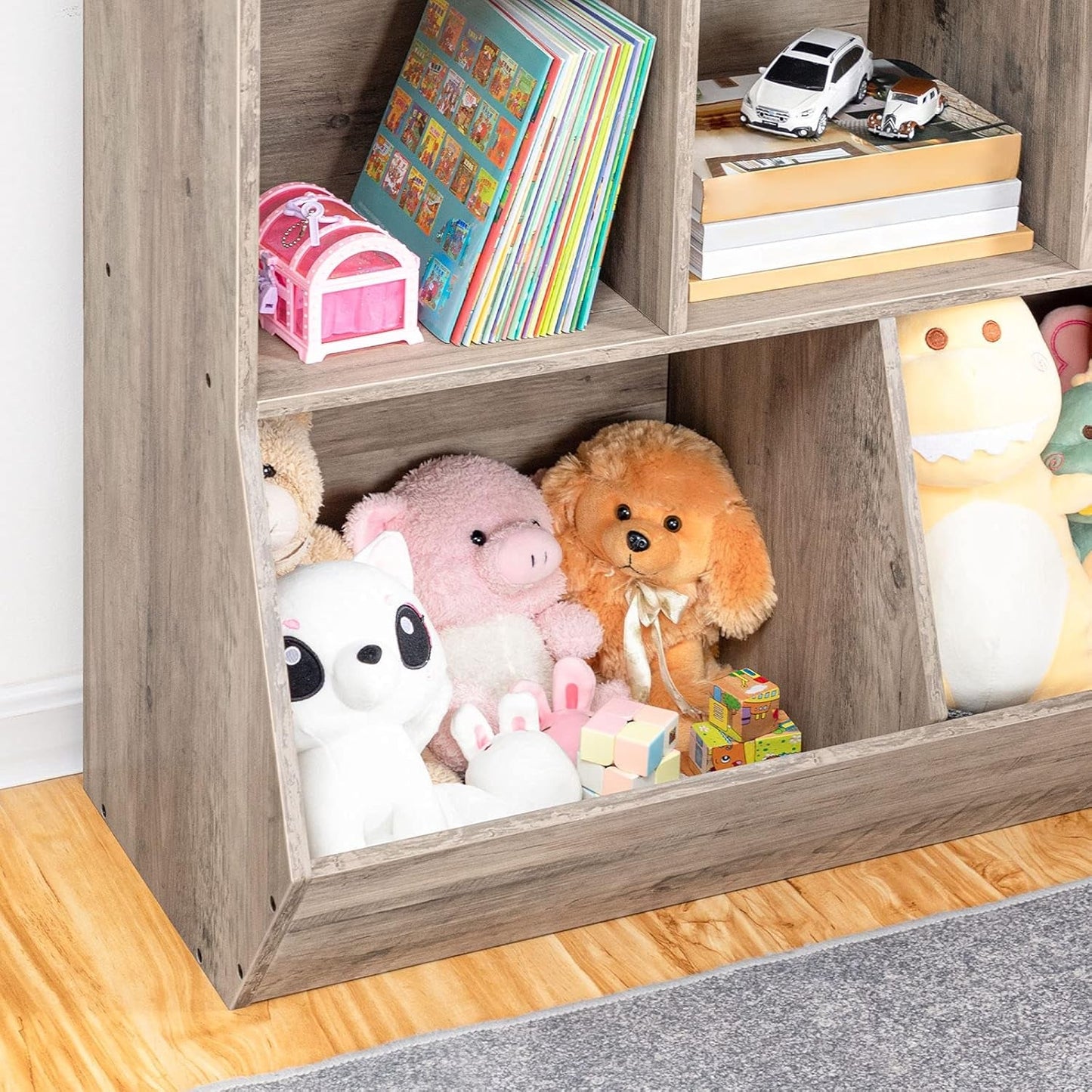 Greige Toy Storage Organizer for Playrooms & Nurseries