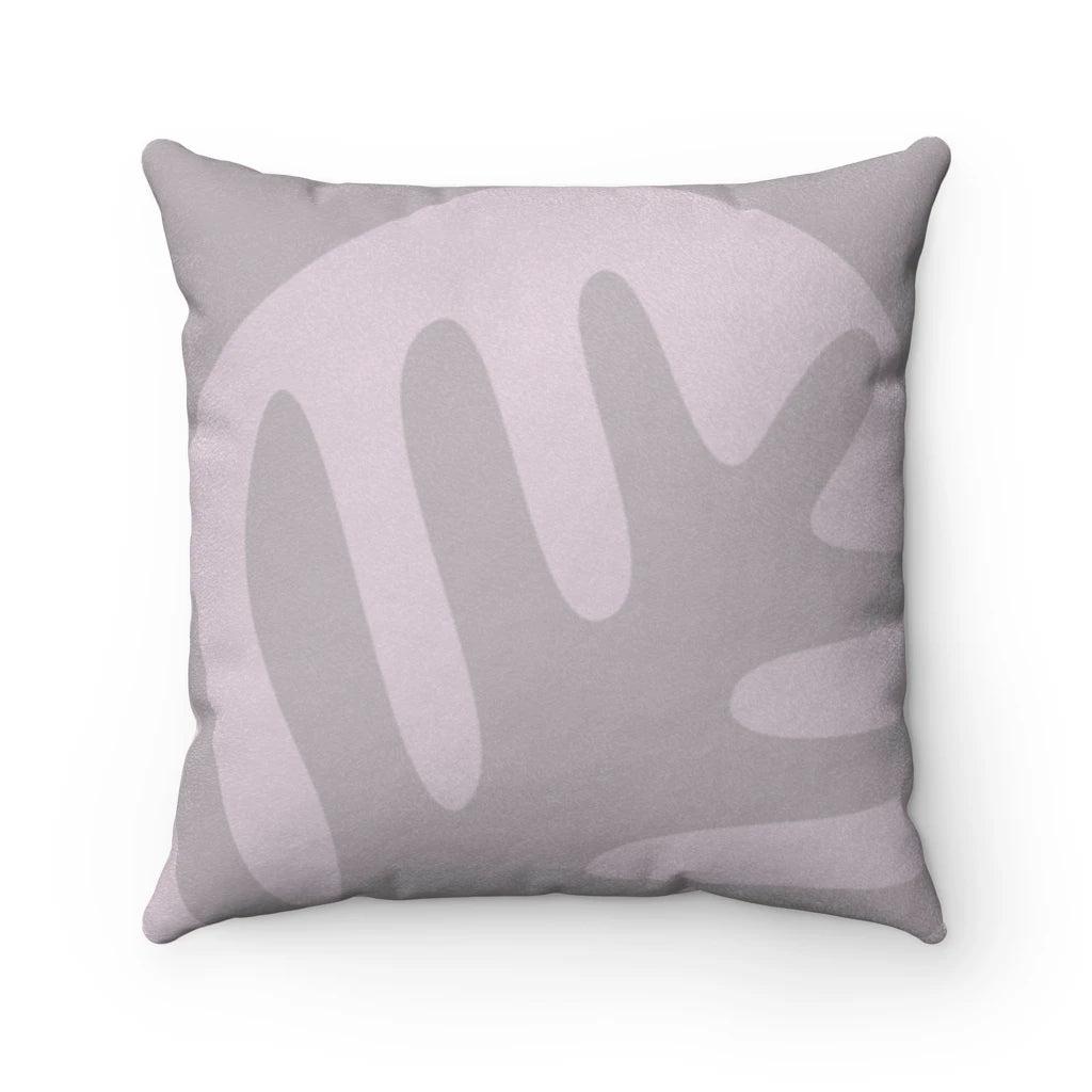 Abstract Print Faux Suede Cushion – Double-Sided Indoor Accent Pillow