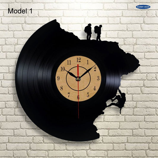 "The Ascent" - Climber's Motivational Vinyl Record Wall Clock