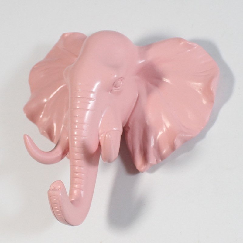 Resin Elephant Head Hook