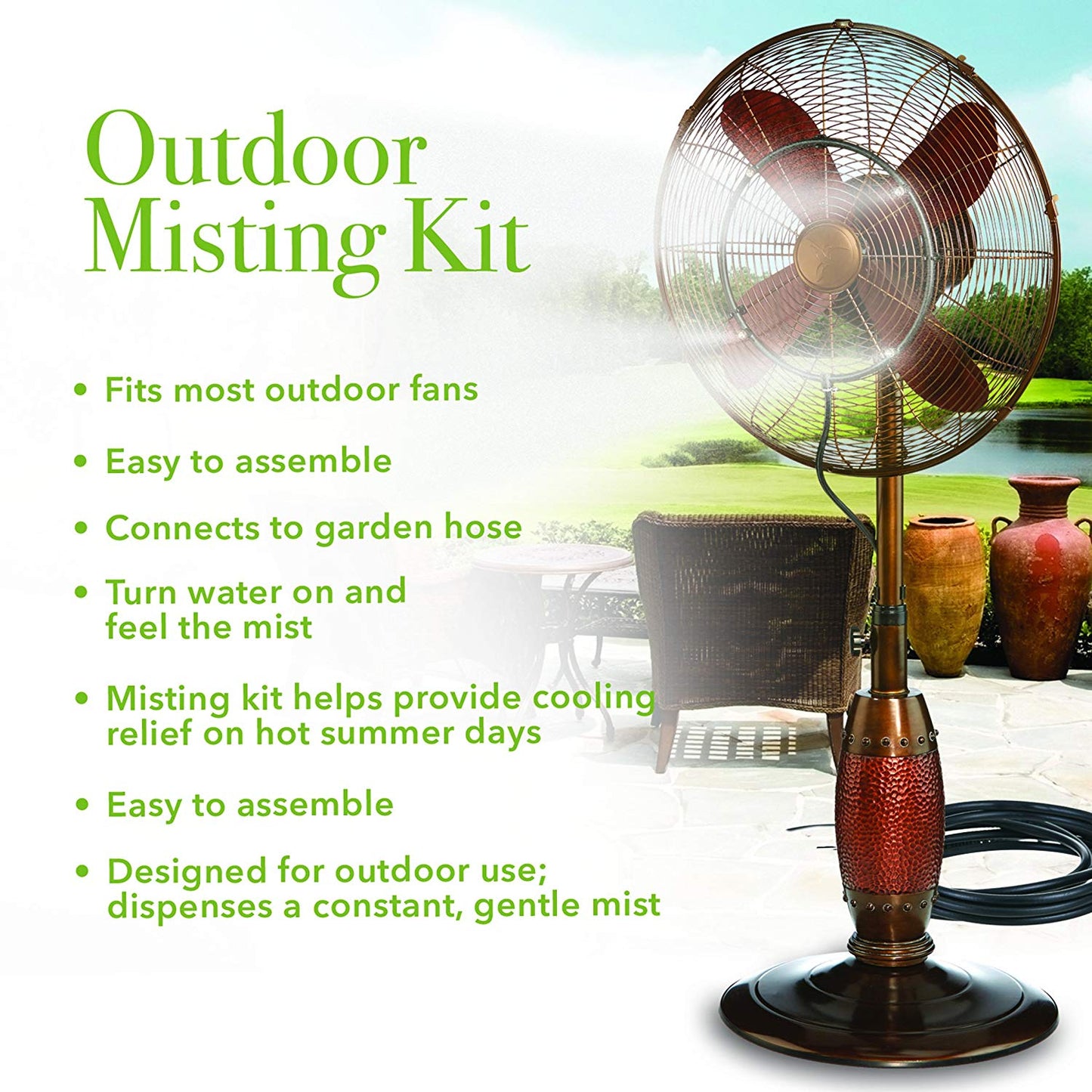 Outdoor Fan Misting Kit