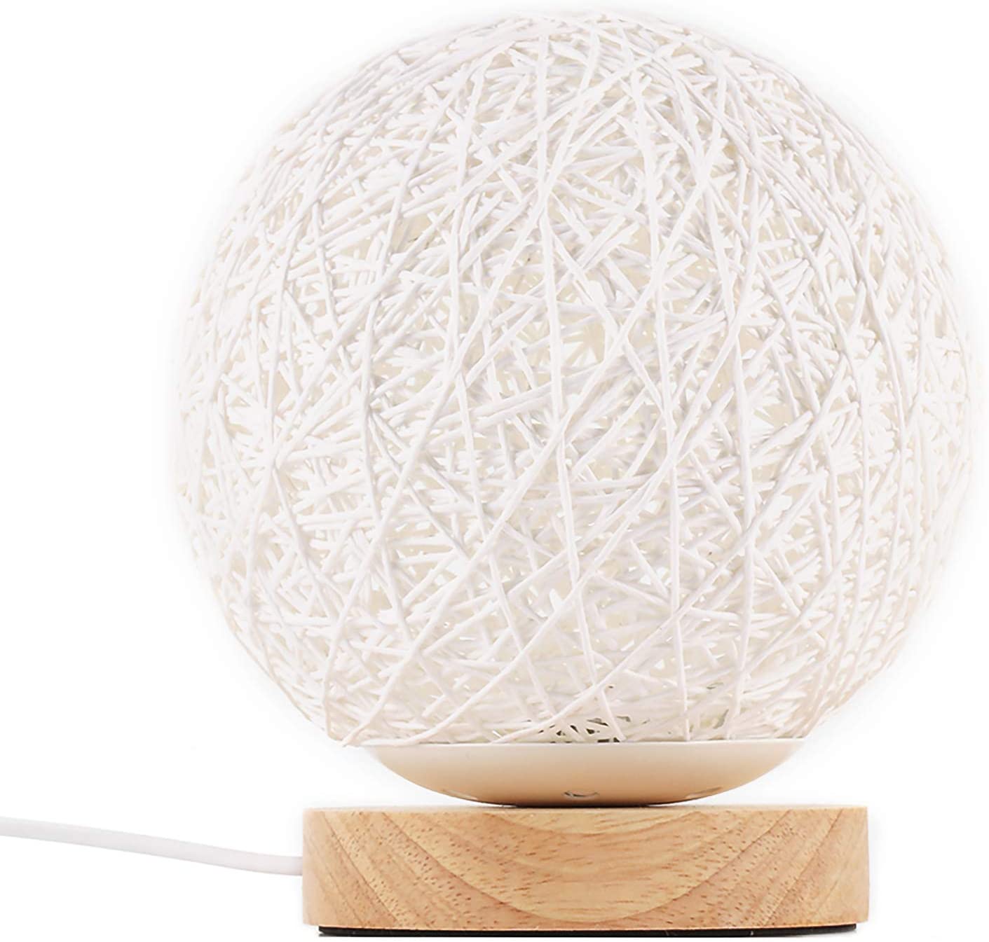 Wood Moon Table Lamp | USB Charged