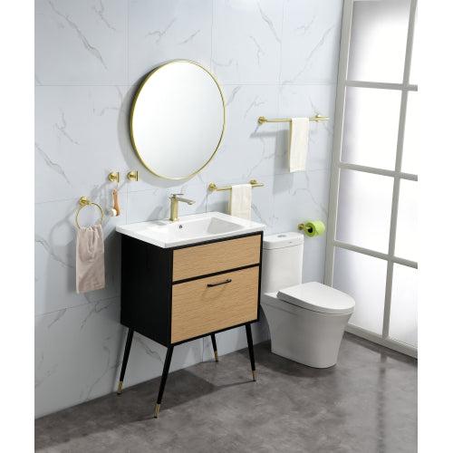 6 Piece Stainless Steel Bathroom Towel Rack Set