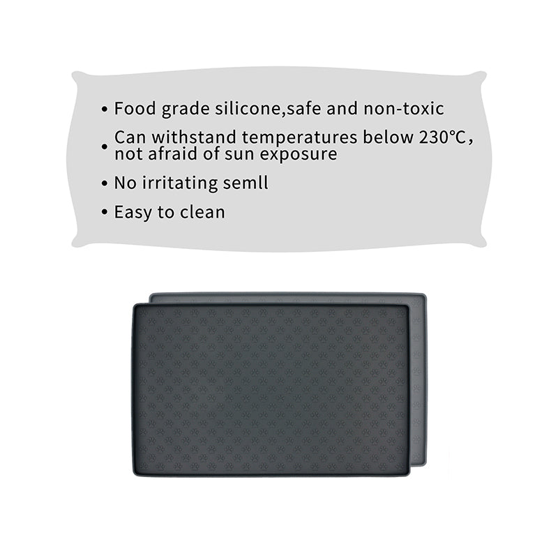 Thick Silicone Dog & Cat Feeding Mat (Non-Slip & Easy Clean)