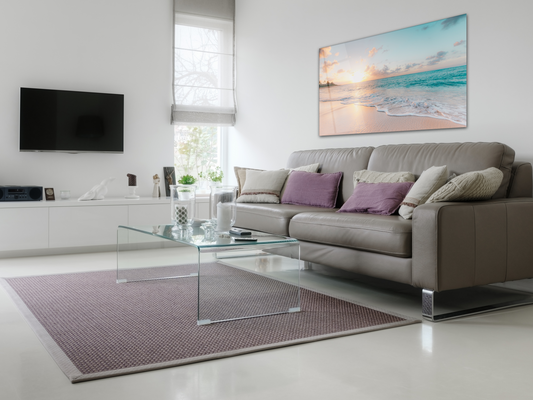 Sea & Waves Tempered Glass Wall Art – Ocean-Inspired Coastal Décor