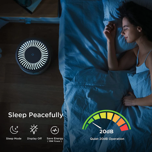 Portable Air Purifier with 3-in-1 H13 True HEPA Filter – Ozone Free