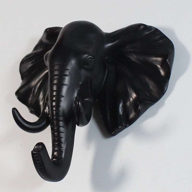 Resin Elephant Head Hook