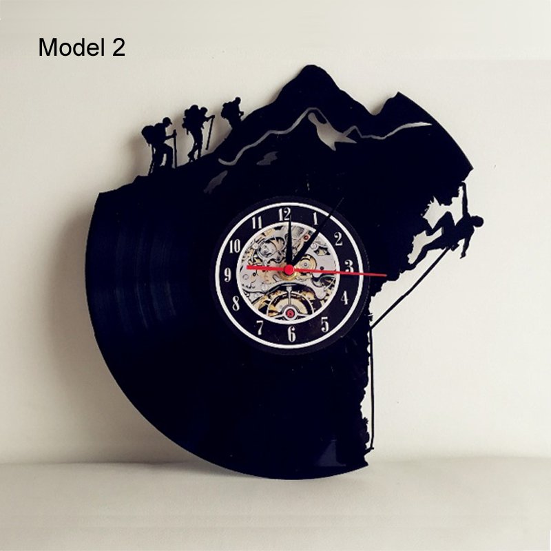 "The Ascent" - Climber's Motivational Vinyl Record Wall Clock