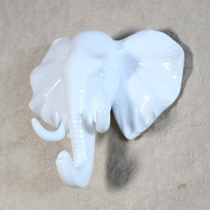Resin Elephant Head Hook