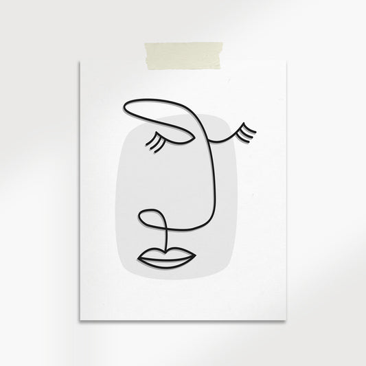 Minimalist Modern Art Print on Archival Matte Paper