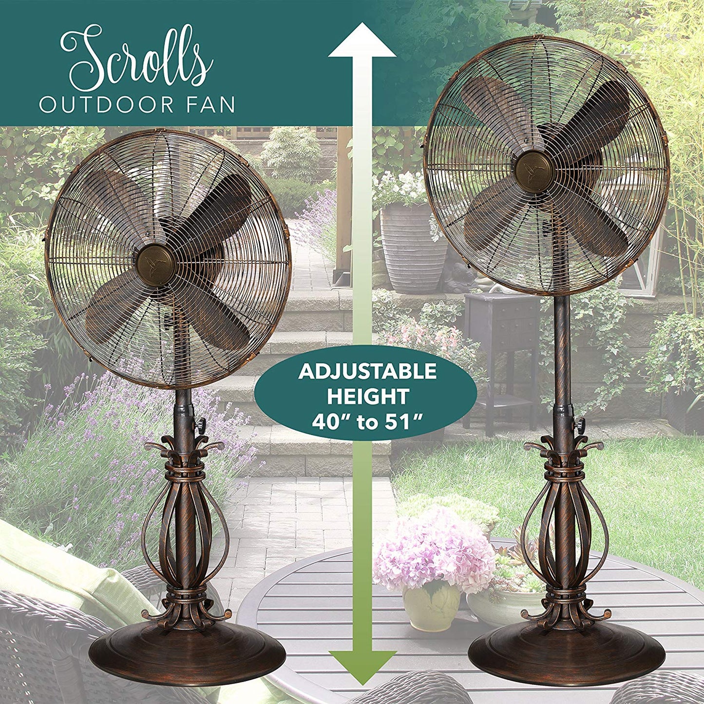 Cast Metal Oscillating Fan