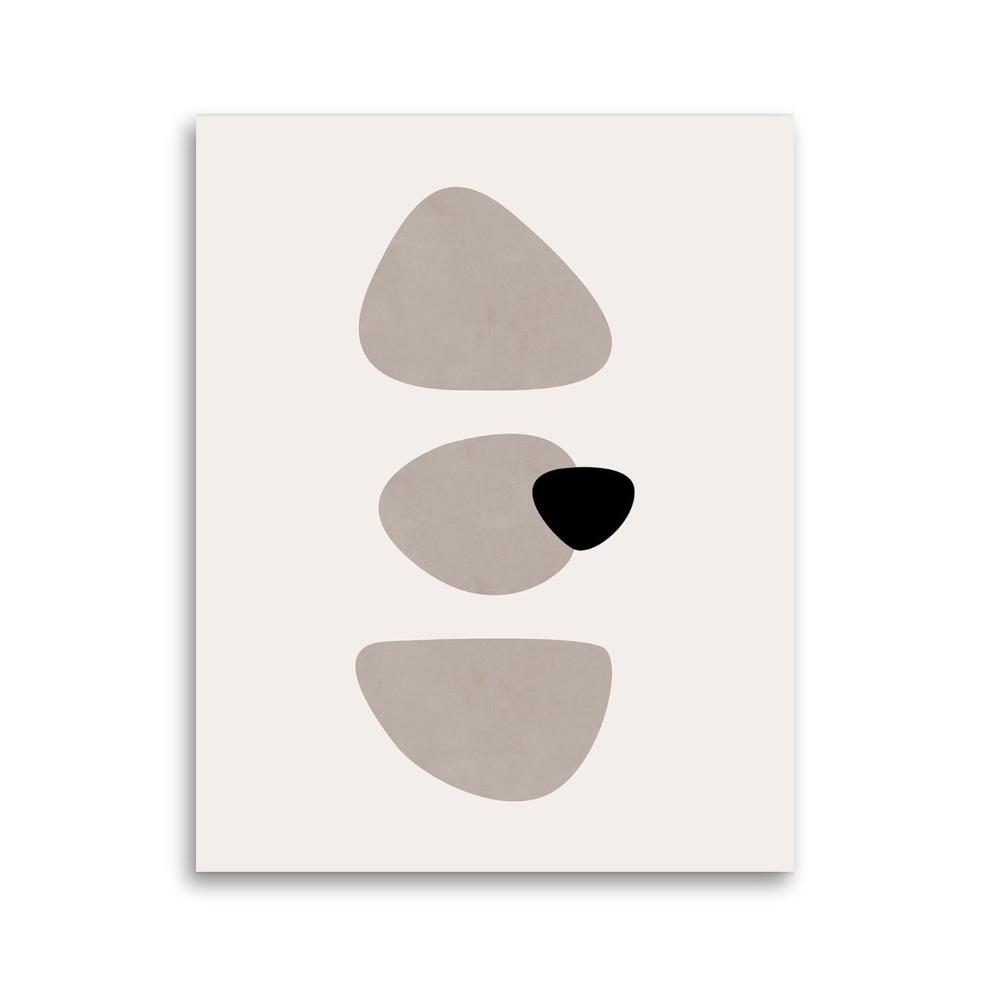 Minimalist Earth-Tone Abstract Art Print – Neutral Geometric Wall Decor