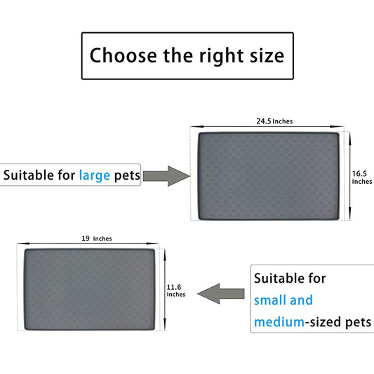 Thick Silicone Dog & Cat Feeding Mat (Non-Slip & Easy Clean)