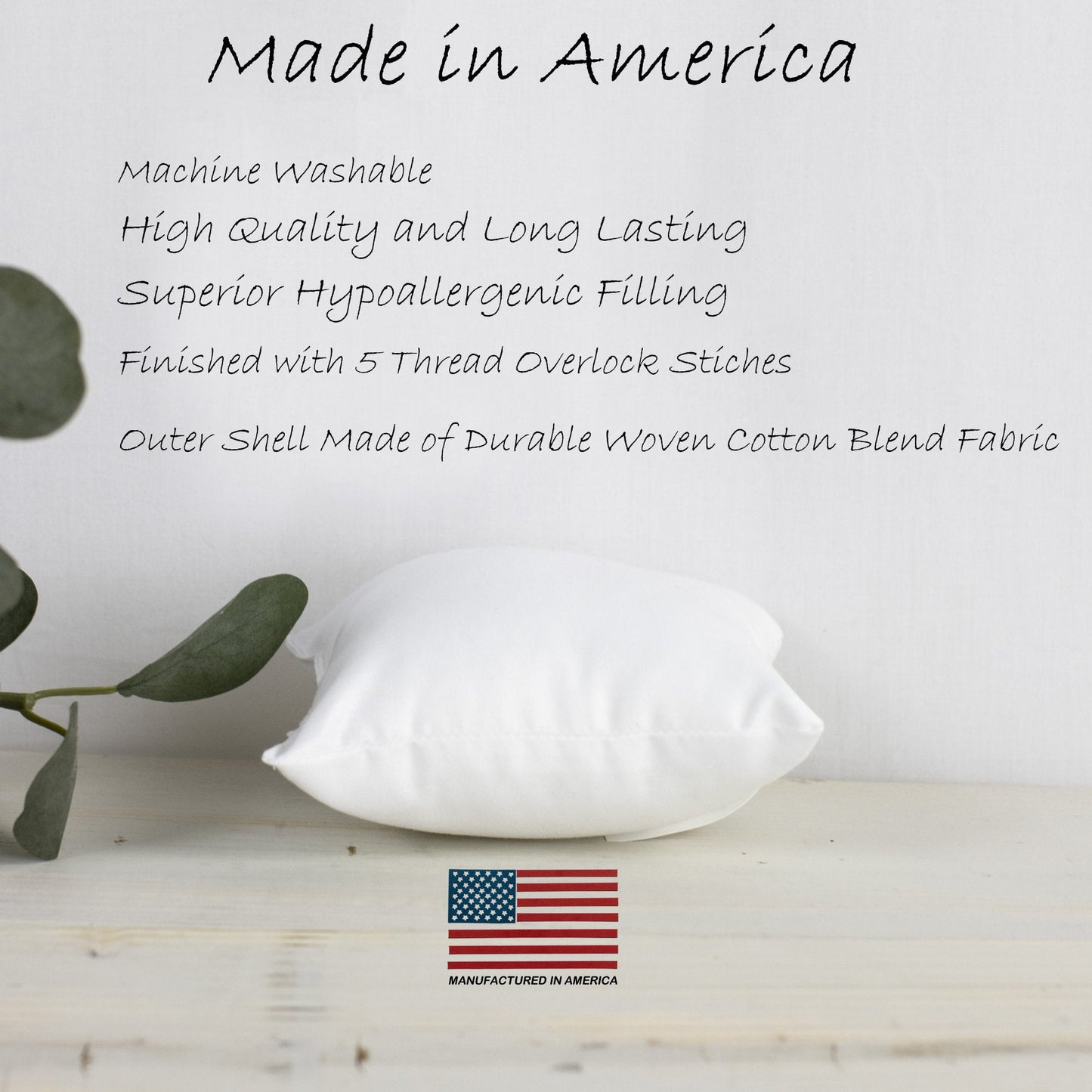 23x23 | Indoor Outdoor Hypoallergenic Polyester Pillow Insert |