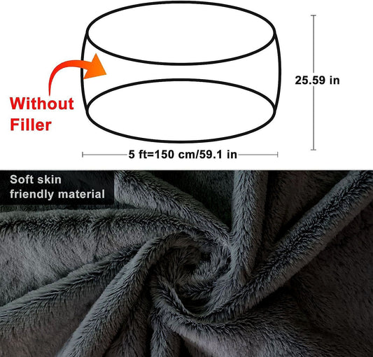 Bean bag storage cover for kids' toys and stuffed animals