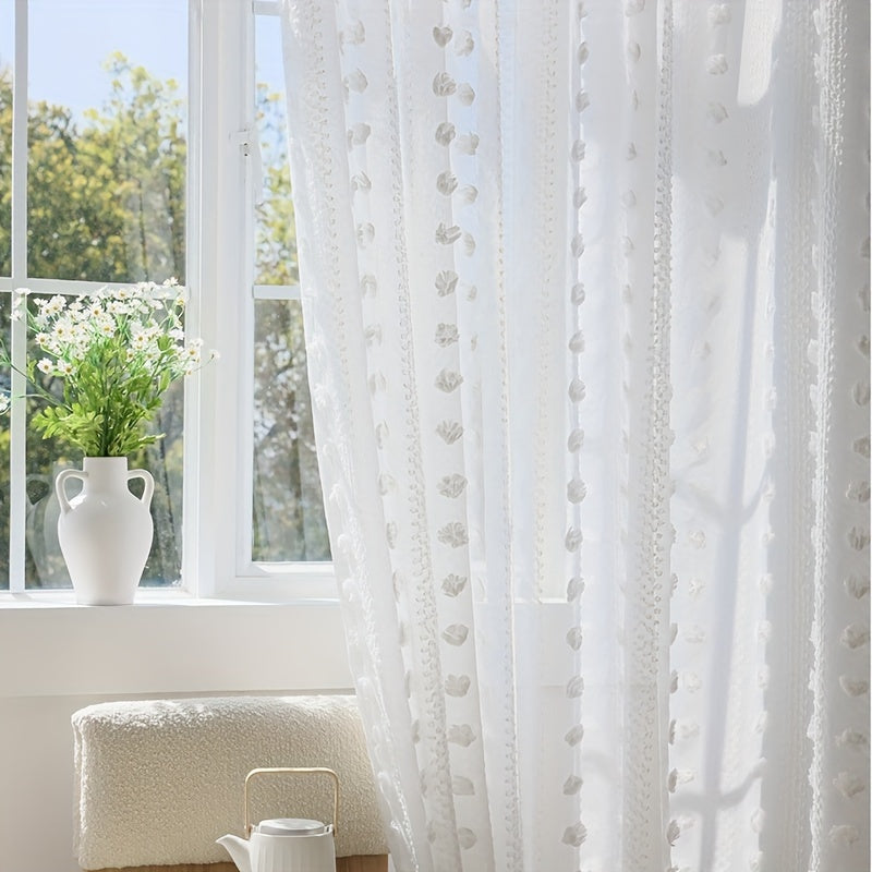 French Pastoral Gauze Curtains