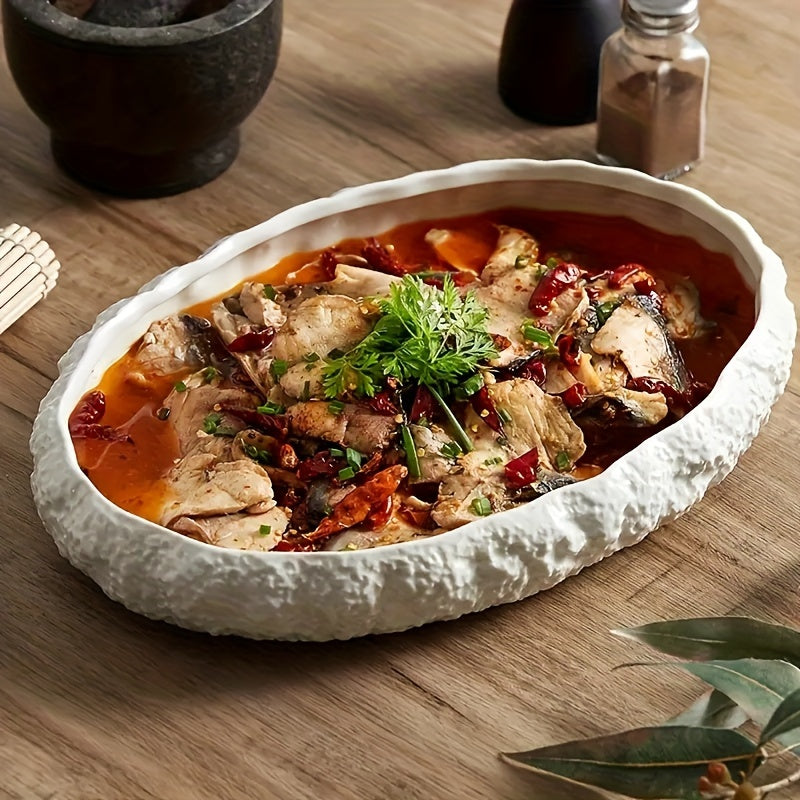 Textured Ceramic Platter