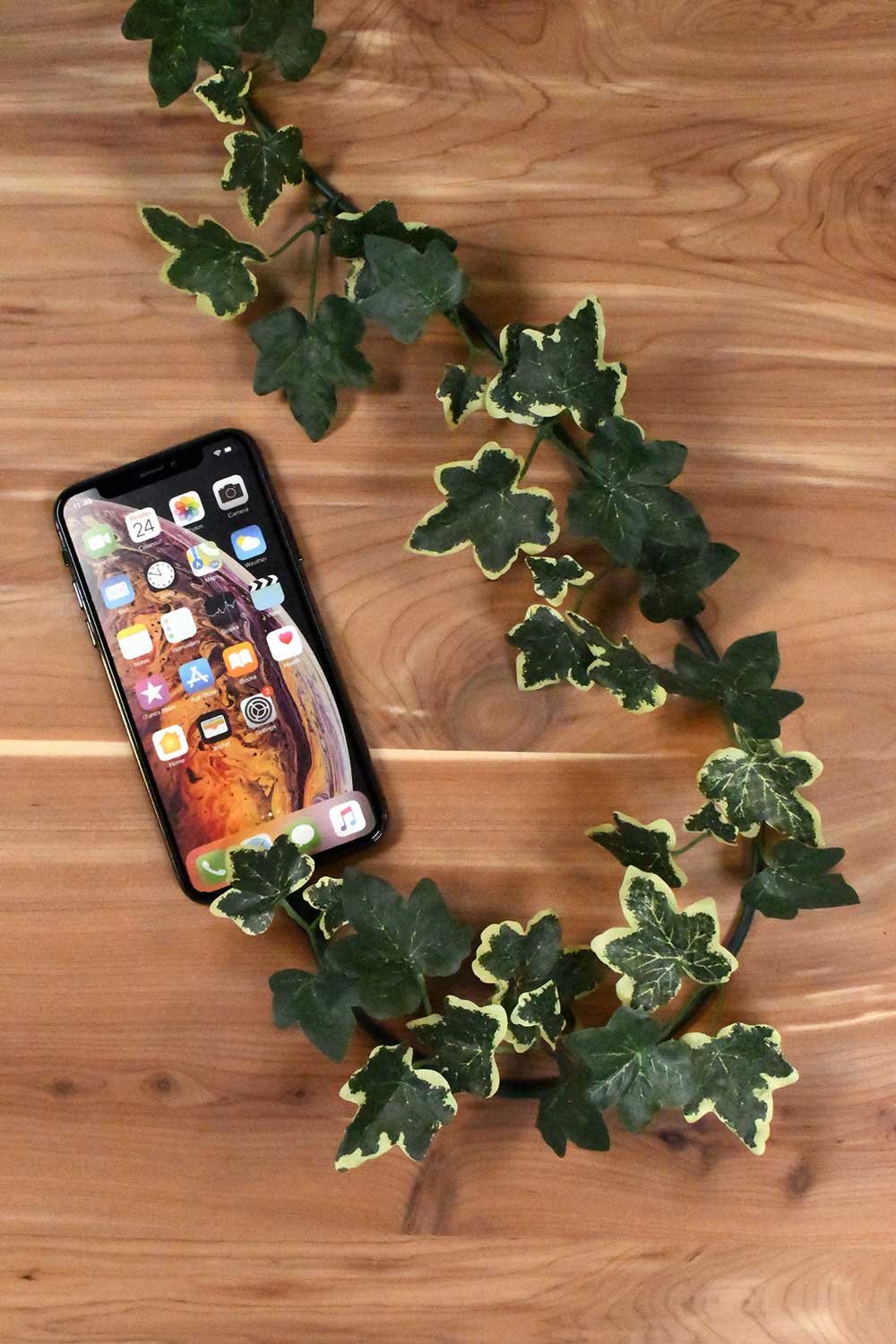 ElectroVine™ Variegated Ivy – A Charging Cable That Doubles as Living Décor